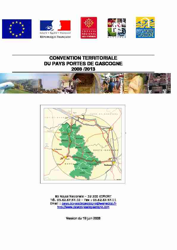convention territoriale du pays portes de gascogne 2008 /2013