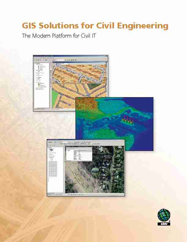 [PDF] GIS Solutions for Civil Engineering - Esri