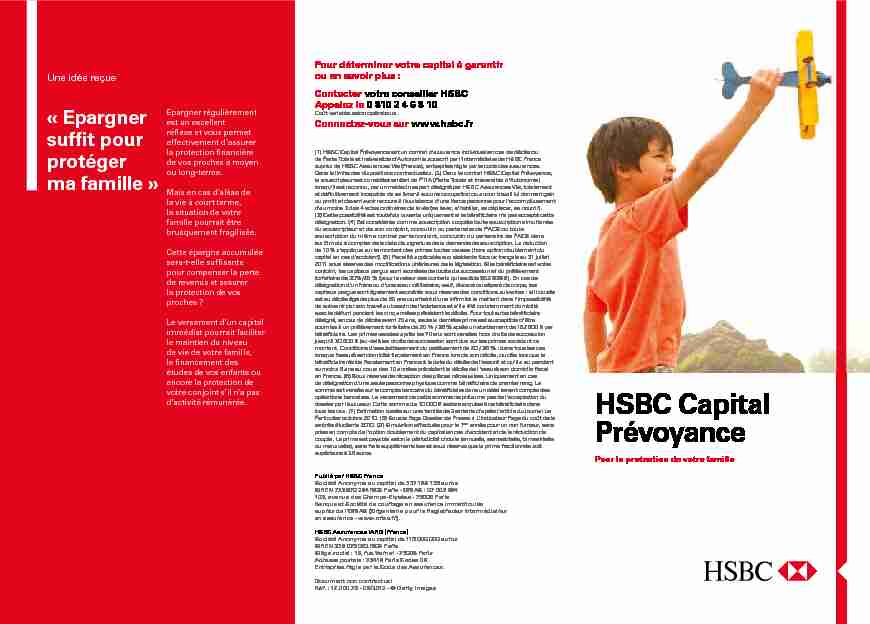 [PDF] HSBC Capital Prévoyance - HSBC France