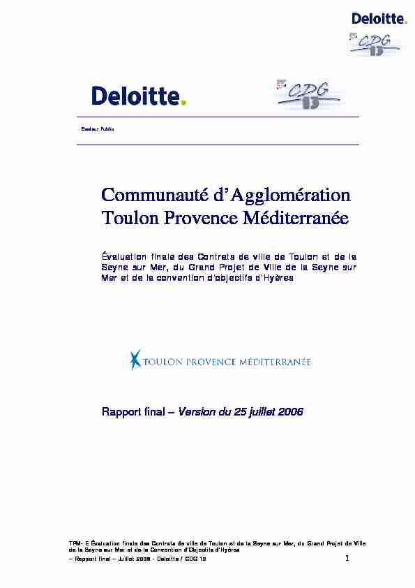 [PDF] Communauté dAgglomération Toulon Provence  - SIG Ville