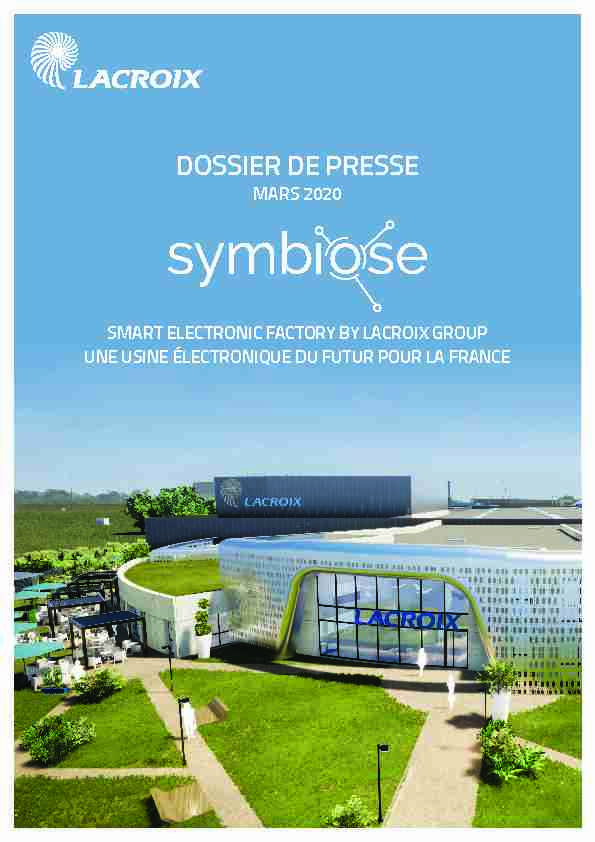 [PDF] DOSSIER DE PRESSE - LACROIX Group