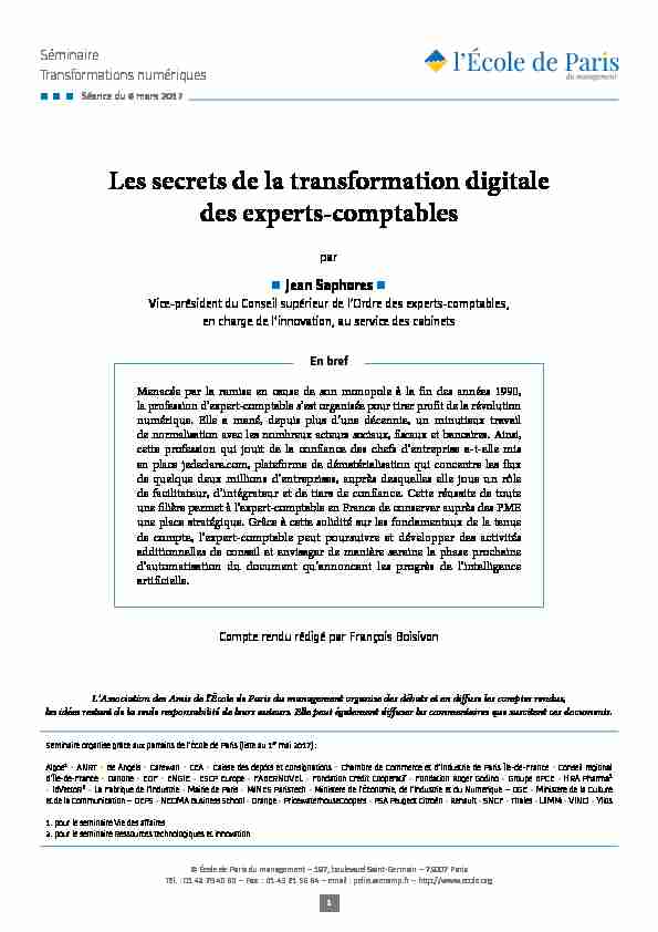 Les secrets de la transformation digitale des experts-comptables