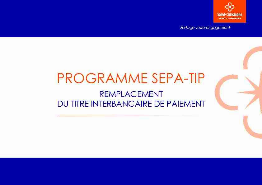 pdf PROGRAMME SEPA-TIP - Partage votre engagement
