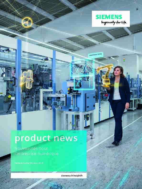 product news - insight - Siemens CH (DI)