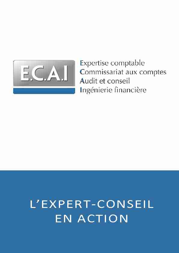 [PDF] LEXPERT-CONSEIL EN ACTION - cabinet ECAI