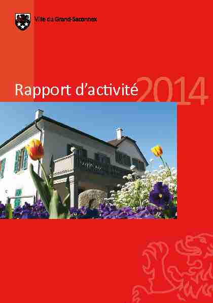 Rapport dactivité2014