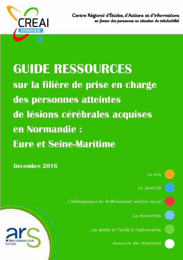 [PDF] GUIDE RESSOURCES - ARS Normandie