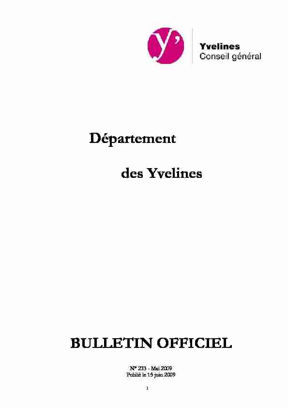 [PDF] BULLETIN OFFICIEL NUMERO 233 MAI 2009 - Conseil