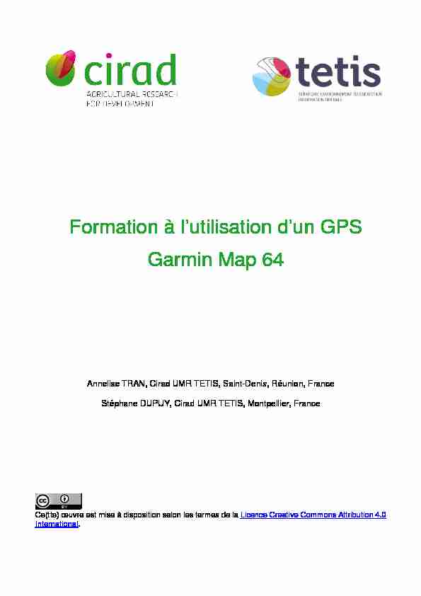 Formation à lutilisation dun GPS Garmin Map 64