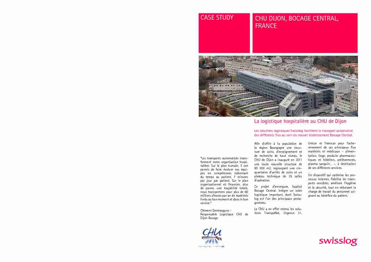 [PDF] CHU DIJON BOCAGE CENTRAL FRANCE CASE STUDY - Simeks