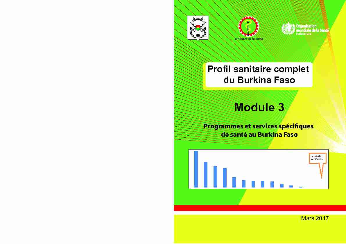 Profil sanitaire complet du Burkina Faso
