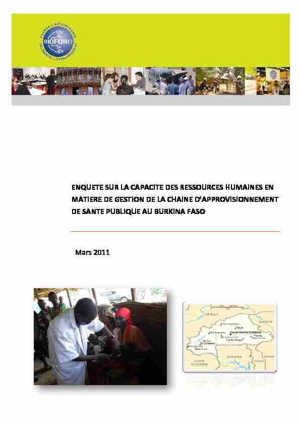 Rapport denquête RHSCM Burkina Faso