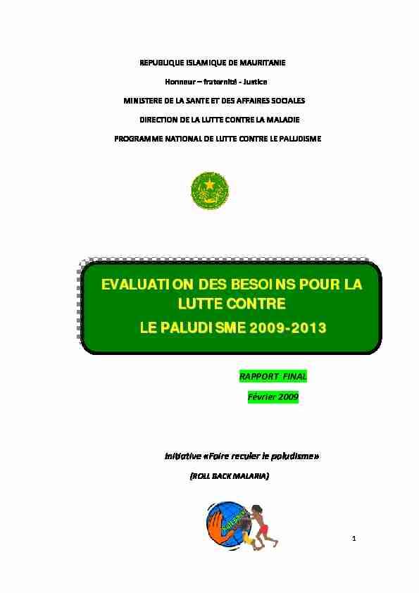 RBM Needs Assessment Mauritania