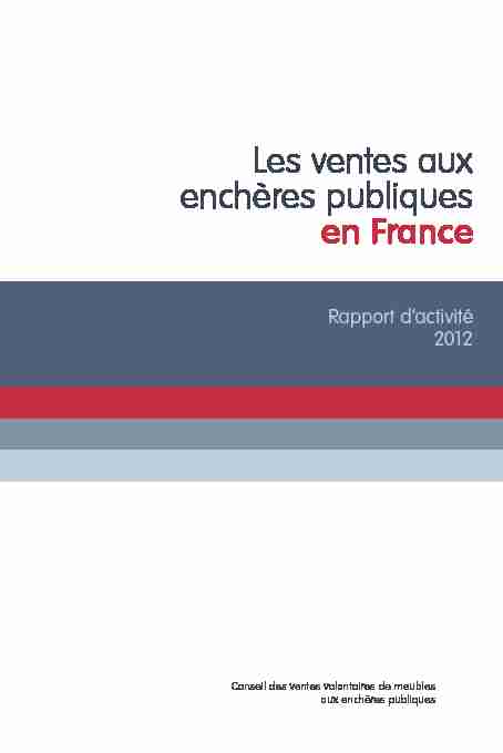 Les ventes aux enchères publiques en France