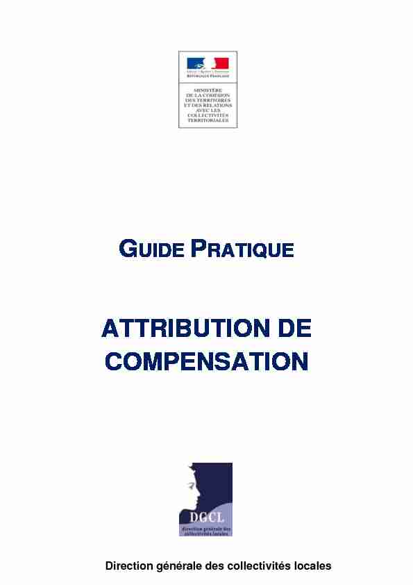 Guide PRATIQUE ATTRIBUTION DE COMPENSATION