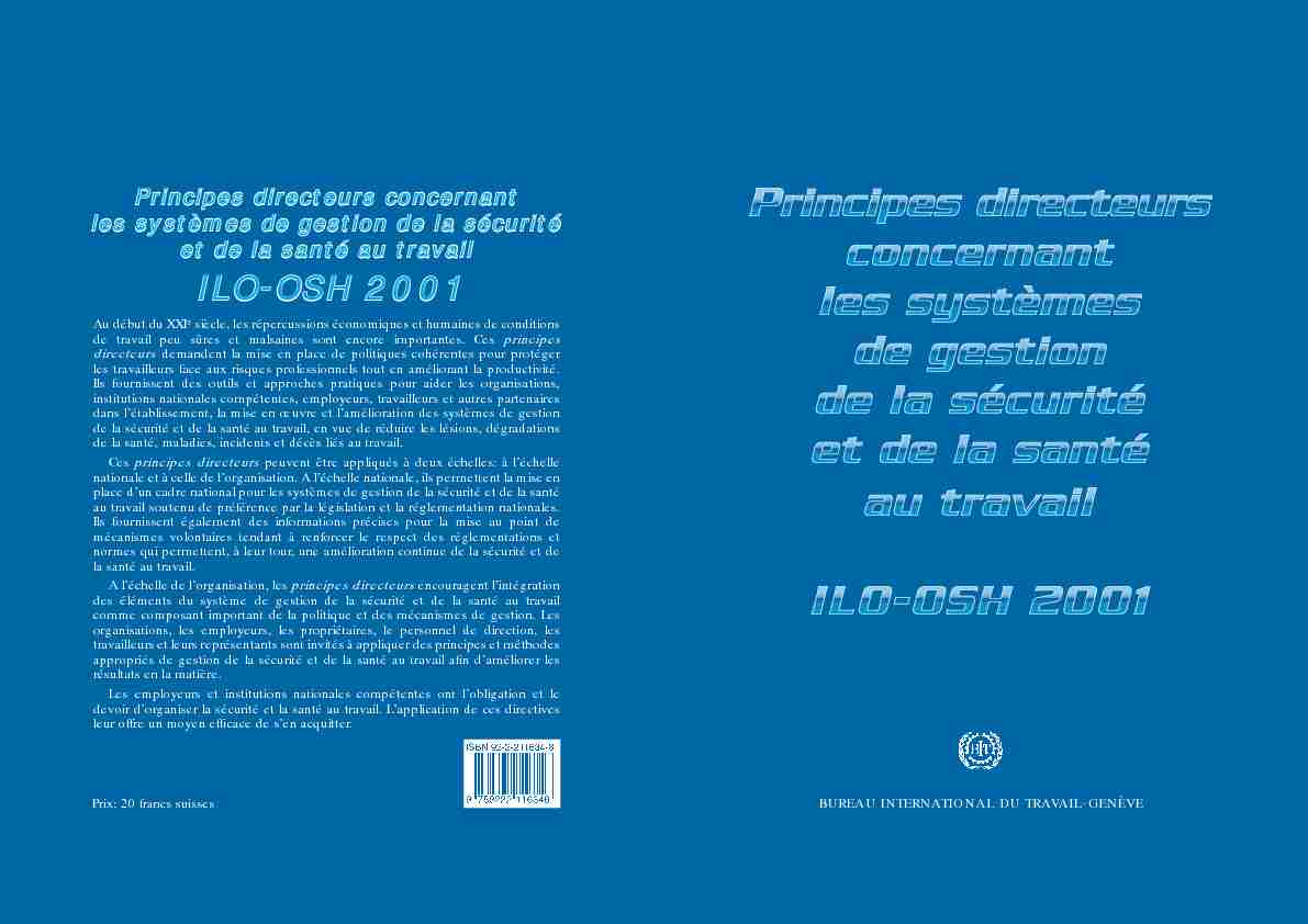 ILO-OSH 2001