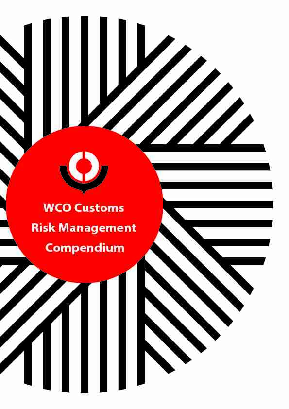 WCO Customs Risk Management Compendium