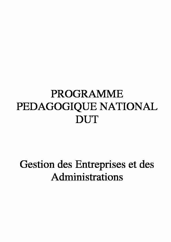 [PDF] programme pedagogique national gestion des entreprises et