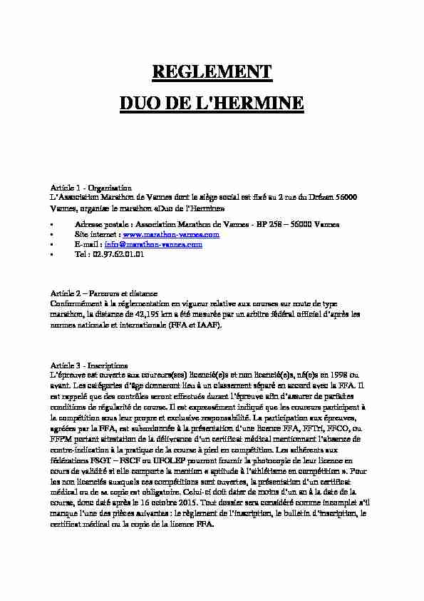 [PDF] REGLEMENT DUO DE LHERMINE
