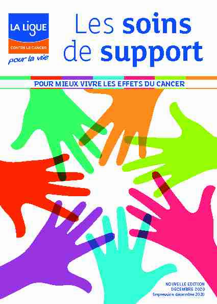 pdf Les soins de support - ligue-cancernet