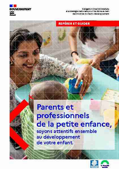 pdf Parents et professionnels de la petite enfance