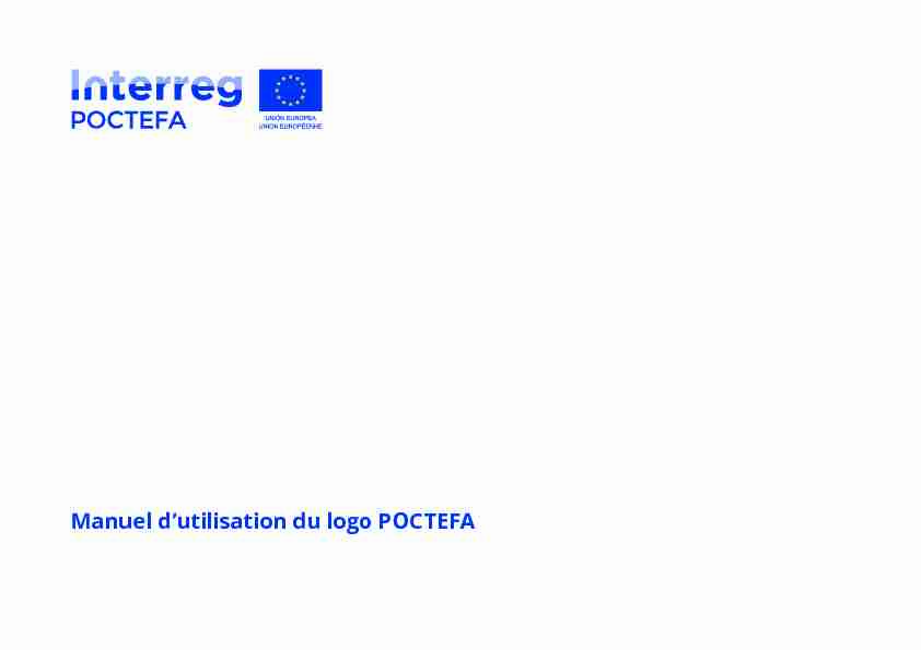 Manuel dutilisation du logo POCTEFA