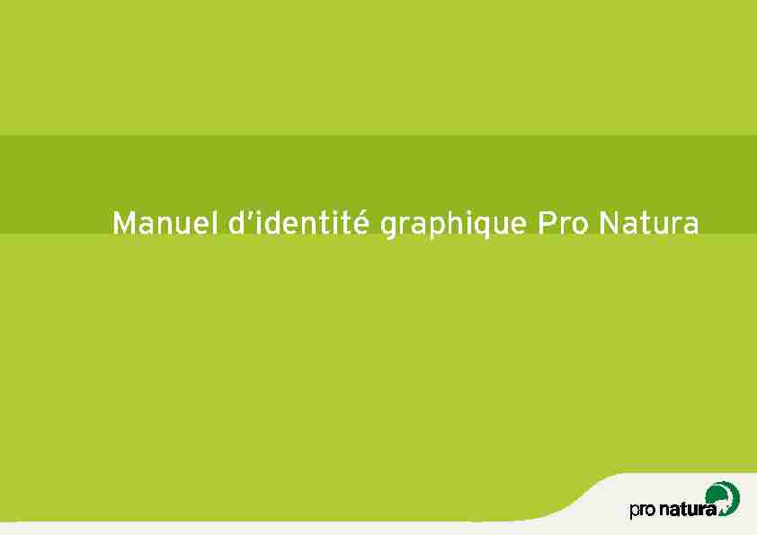 [PDF] Manuel didentité graphique Pro Natura