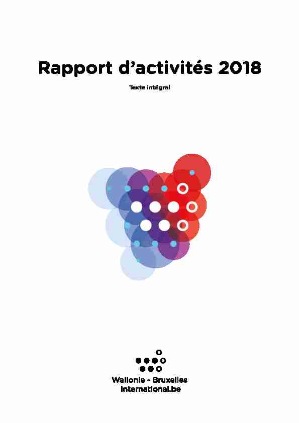 Rapport dactivités 2018