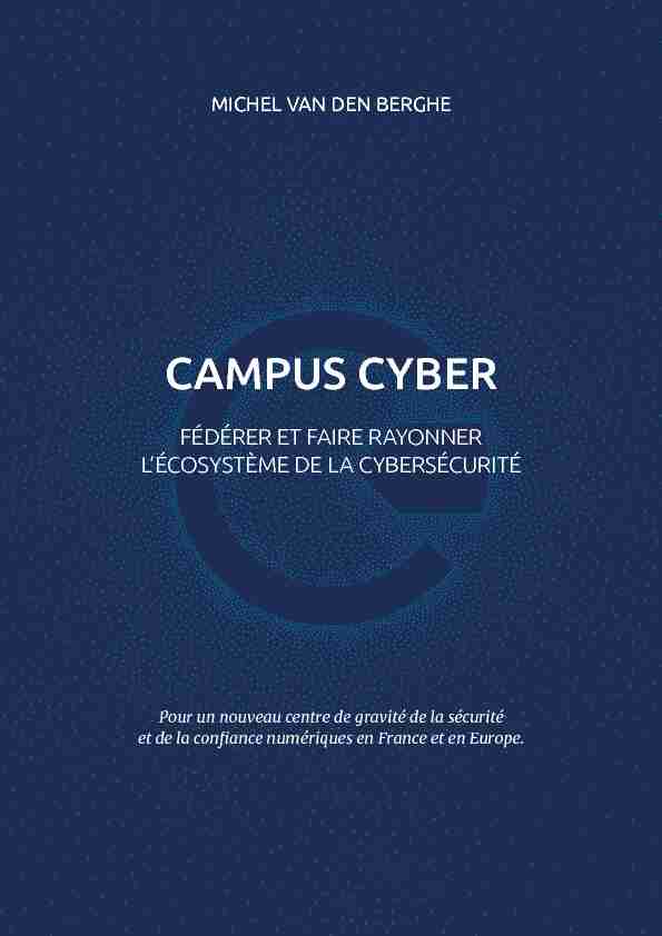 [PDF] Campus Cyber - lANSSI
