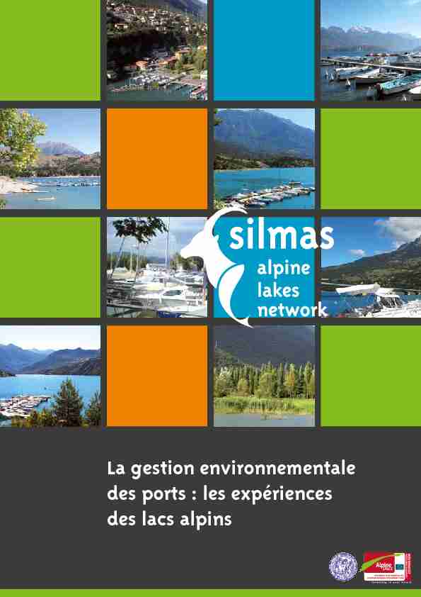 La gestion environnementale des ports : les expériences des lacs