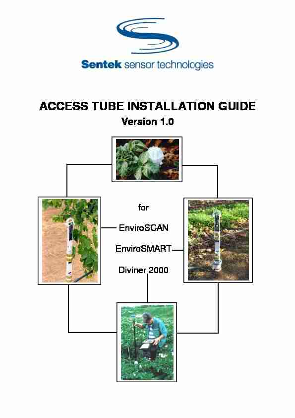 ACCESS TUBE INSTALLATION GUIDE