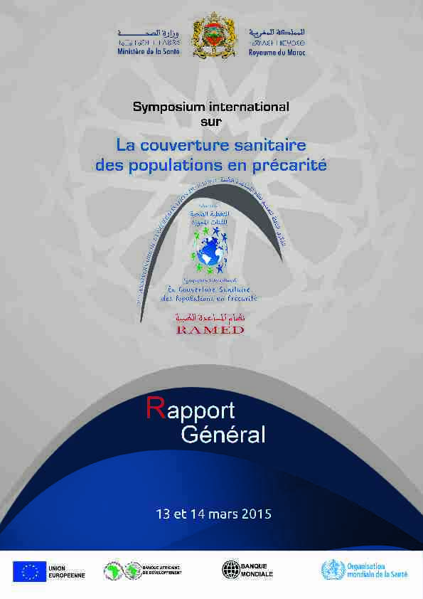 [PDF] rapport ramedpdf - Ministère de la Santé