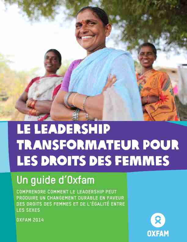 Le Leadership Transformateur pour les Droits des Femmes : Un