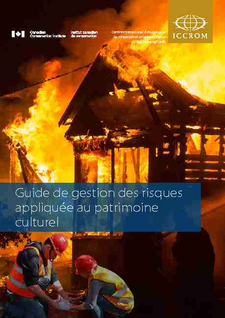 Guide de gestion des risques appliquée au patrimoine culturel