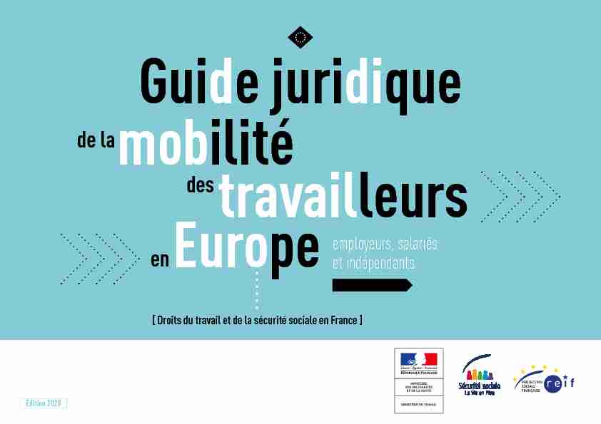 [PDF] Guide de la mobilité des travailleurs en Europe - Cleiss