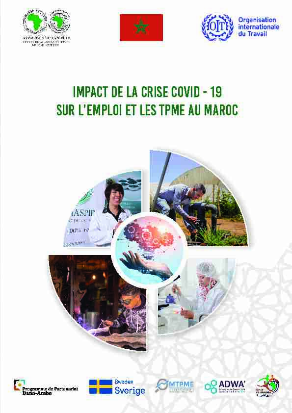 sur lemploi et les TPME au Maroc Impact de la CRISE covid - 19