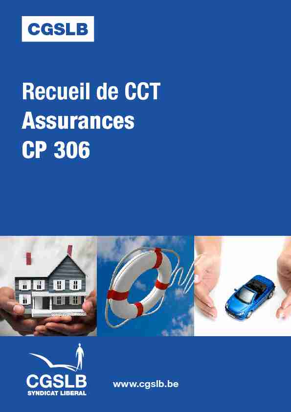 Recueil de CCT Assurances (CP 306)