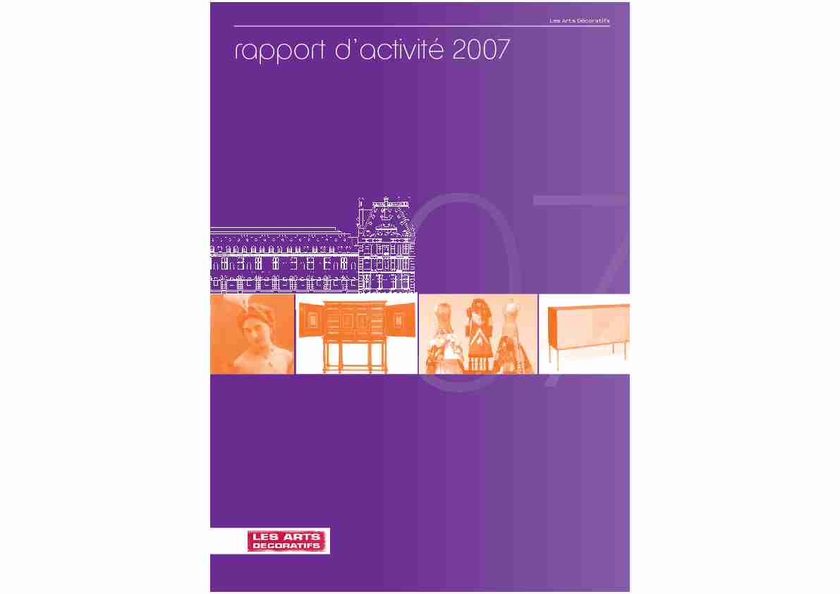 rapport dactivité 2007