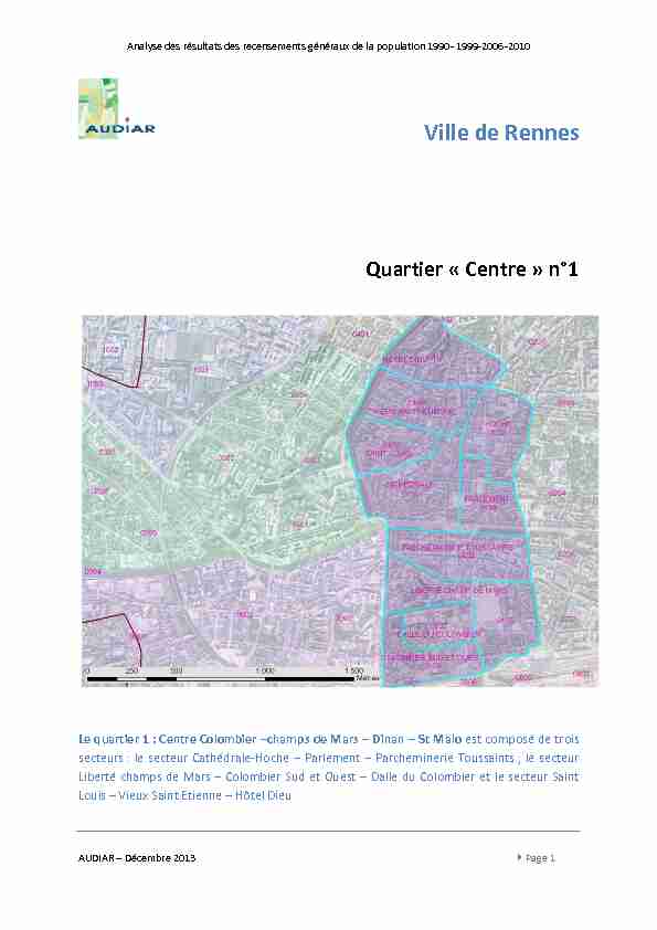 [PDF] Ville de Rennes – Secteur « centre » - n° - Audiar