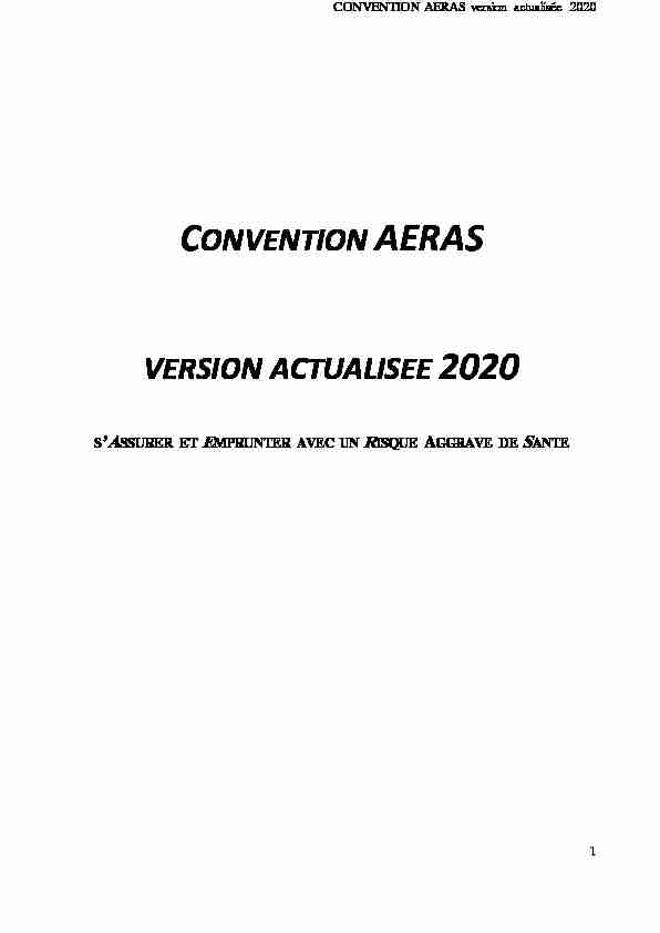 CONVENTION AERAS VERSION ACTUALISEE 2020