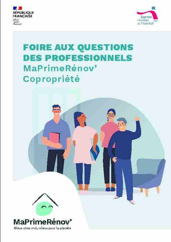 FOIRE AUX QUESTIONS DES PROFESSIONNELS MaPrimeRénov