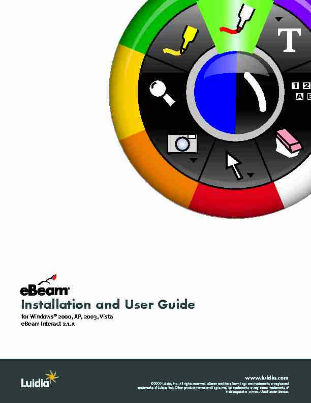 [PDF] Installation and User Guide