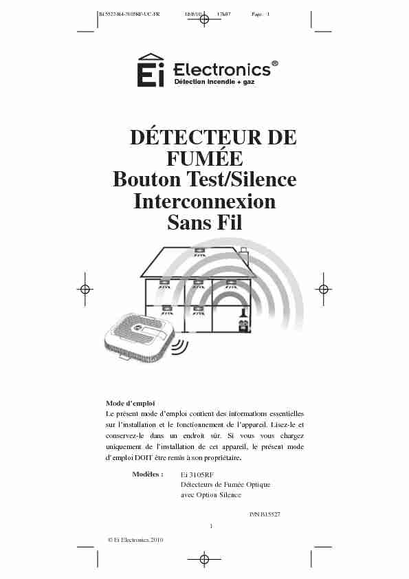 Bouton Test/Silence Interconnexion Sans Fil