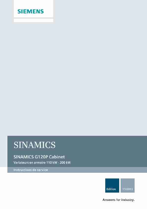 SINAMICS G120P Cabinet - Variateurs en armoire