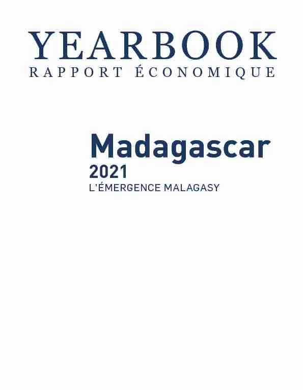 Yearbook economique Madagascar 2021