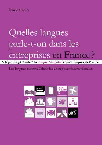 Quelles langues parle-t-on dans les entreprises en France ?