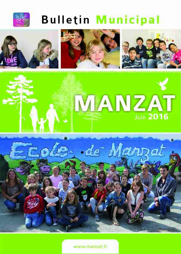 Bulletin Municipale Manzat 2016 v3.indd
