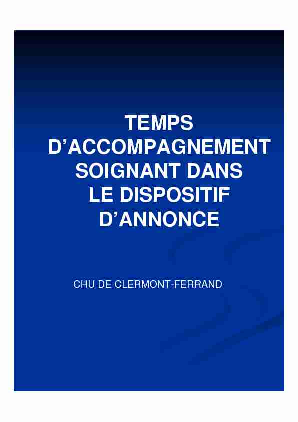 Temps accompagnement soignant