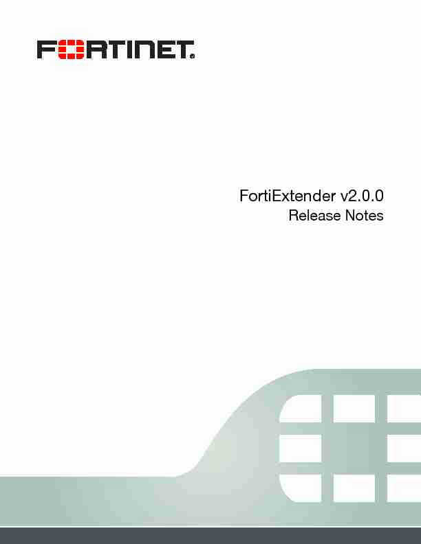 [PDF] FortiExtender Release Notes - AWS Simple Storage Service