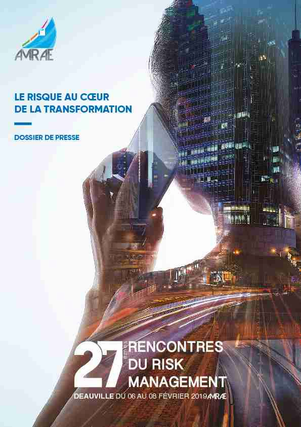 [PDF] LE RISQUE AU CŒUR DE LA TRANSFORMATION - LES